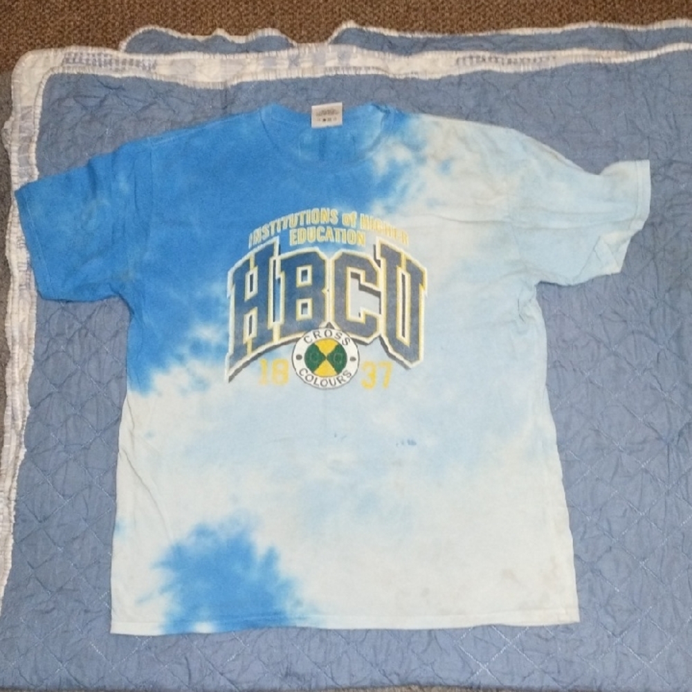 HBCU CROSS COLOURS TIE DYED T-Shirt Size large